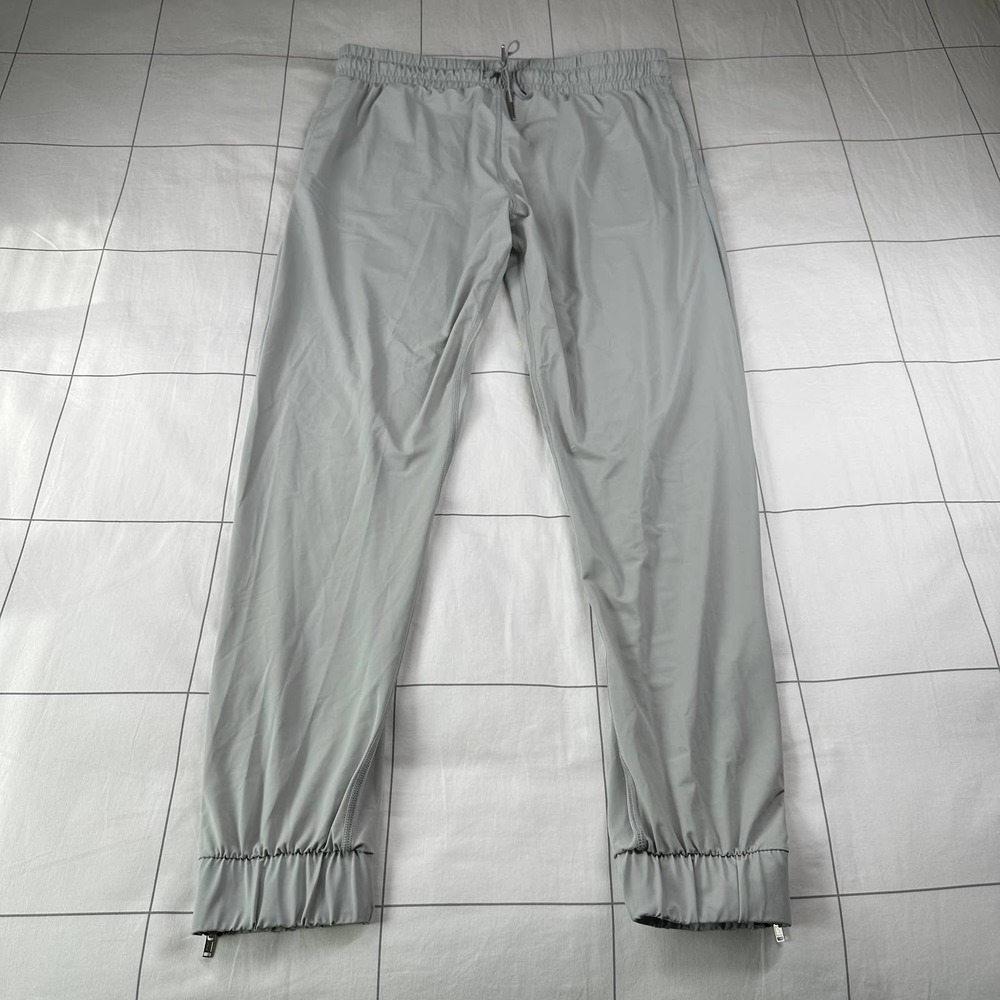 Zyia Pants Womens Medium Gray Everywhere Ankle Zipper Athletic Travel Hiking Gym